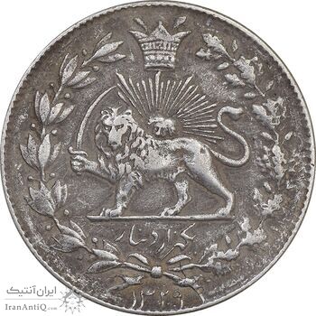 سکه 1000 دینار 1329 خطی - EF45 - احمد شاه