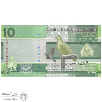 اسکناس 10 دالاسی 2019 جمهوری - تک - UNC64 - گامبیا