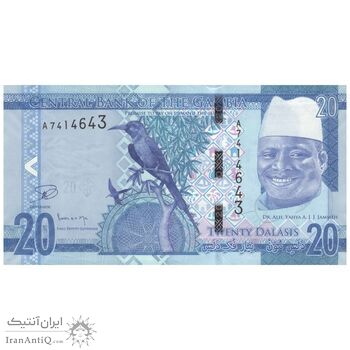 اسکناس 20 دالاسی بدون تاریخ (2015) جمهوری - تک - UNC63 - گامبیا