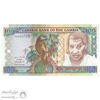 اسکناس 100 دالاسی بدون تاریخ (2001-2005) جمهوری - MCB, VRJ - تک - UNC64 - گامبیا