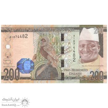 اسکناس 200 دالاسی بدون تاریخ (2015) جمهوری - تک - UNC63 - گامبیا