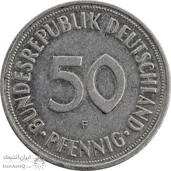 سکه 50 فینیگ 1967F جمهوری فدرال - EF45 - آلمان