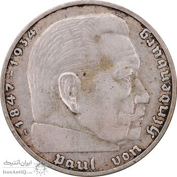 سکه 2 رایش مارک 1937A رایش سوم - EF45 - آلمان