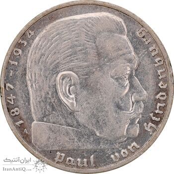 سکه 2 رایش مارک 1939A رایش سوم - EF45 - آلمان