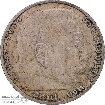 سکه 2 رایش مارک 1937A رایش سوم - AU55 - آلمان