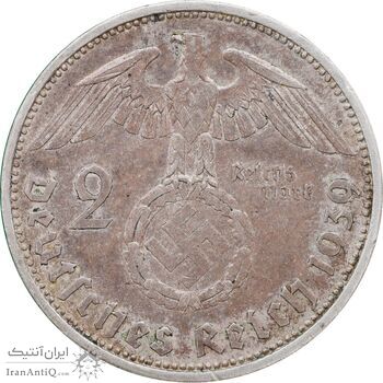 سکه 2 رایش مارک 1939A رایش سوم - AU50 - آلمان
