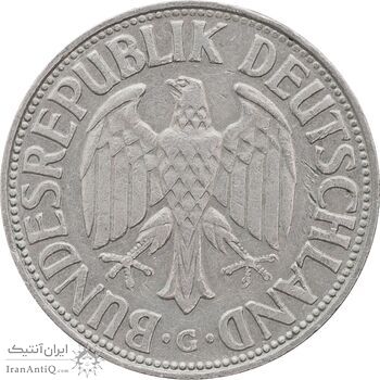 سکه 1 مارک 1960G جمهوری فدرال - EF45 - آلمان