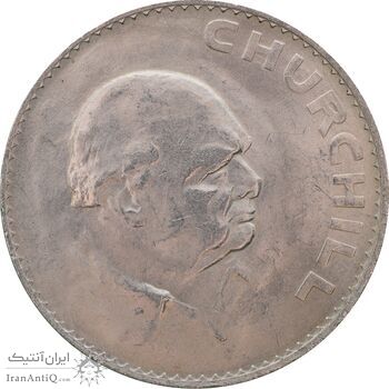 سکه 1 کرون 1965 الیزابت دوم - چرچیل - MS61 - انگلستان