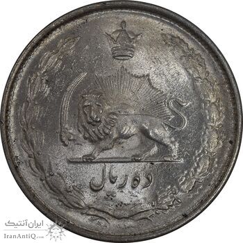 سکه 10 ریال 1324 - MS63 - محمد رضا شاه