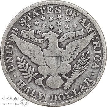 سکه نیم دلار 1906 باربر - VF35 - آمریکا