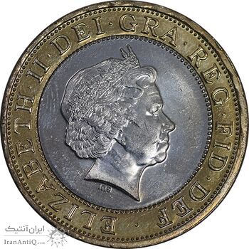 سکه 2 پوند 2003 الیزابت دوم - MS62 - انگلستان