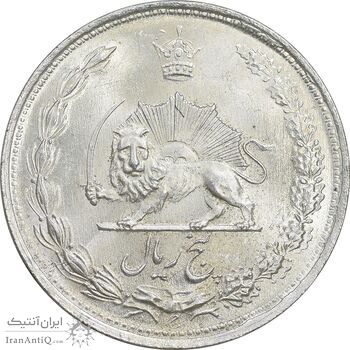سکه 5 ریال 1322 - MS64 - محمد رضا شاه