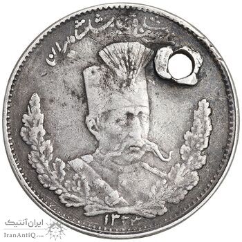 سکه 1000 دینار 1323 تصویری - VF - مظفرالدین شاه