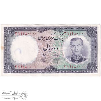 اسکناس 10 ریال 1340 - تک - UNC61 - محمد رضا شاه
