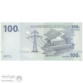 اسکناس 100 فرانک 2007 جمهوری دموکراتیک - تک - UNC64 - کنگو