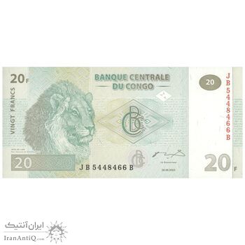 اسکناس 20 فرانک 2003 جمهوری دموکراتیک - تک - UNC66 - کنگو