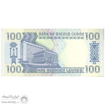 اسکناس 100 لئون 1990 نظام تک حزبی - جوزف سیدو مومو - تک - UNC63 - سیرالئون
