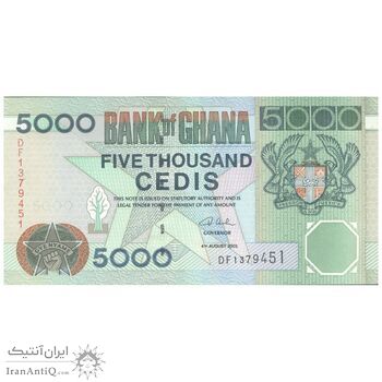 اسکناس 5000 سدی 2003 جمهوری - سایز کوچک - تک - UNC63 - غنا