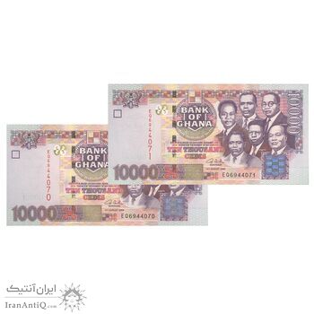 اسکناس 10000 سدی 2006 جمهوری - جفت - UNC63 - غنا