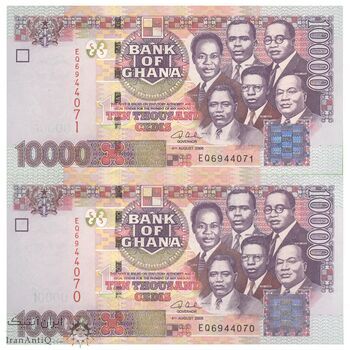 اسکناس 10000 سدی 2006 جمهوری - جفت - UNC63 - غنا