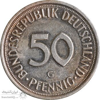 سکه 50 فینیگ 1983G جمهوری فدرال - AU55 - آلمان