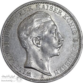 سکه 3 مارک 1910 ویلیام دوم - MS61 - آلمان