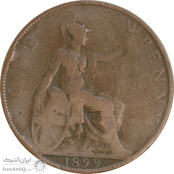 سکه 1 پنی 1899 ویکتوریا - VF25 - انگلستان