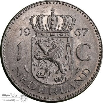 سکه 1 گلدن 1967 یولیانا - EF45 - هلند