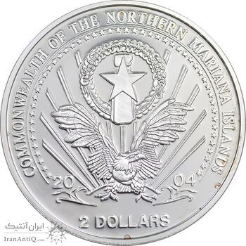 مدال یادبود 2 دلار 2004 تندیس آزادی - PF66 - آمریکا