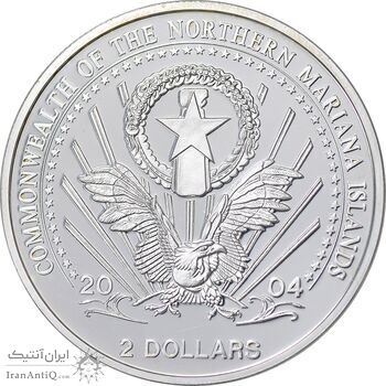 مدال یادبود 2 دلار 2004 صلح - PF67 - آمریکا