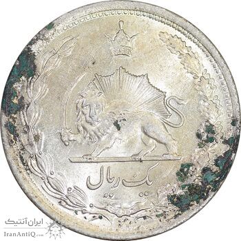 سکه 1 ریال 1312 - MS64 - رضا شاه