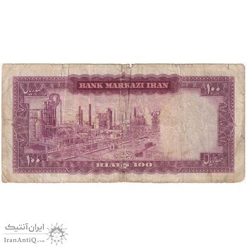 اسکناس 100 ریال 1342 - تک - VF20 - محمد رضا شاه