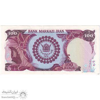 اسکناس 100 ریال پنجاهمین سال - تک - UNC62 - محمد رضا شاه