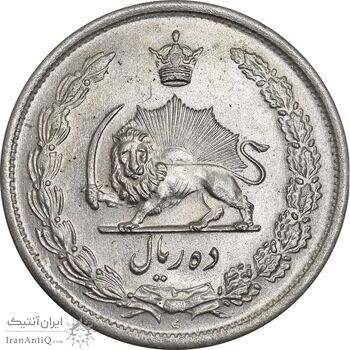 سکه 10 ریال 1323 - MS63 - محمد رضا شاه