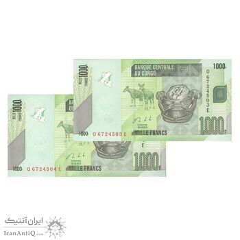 اسکناس 1000 فرانک 2013 جمهوری دموکراتیک - جفت - UNC63 - کنگو