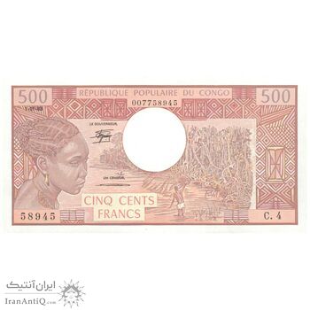 اسکناس 500 فرانک 1983 جمهوری خلق - تک - UNC64 - کنگو