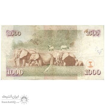 اسکناس 1000 شیلینگ 2002 جمهوری - تک - EF40 - کنیا