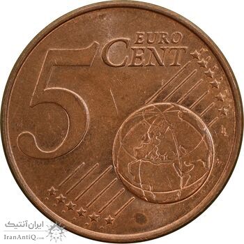 سکه 5 یورو سنت 2001 بئاتریکس - MS61 - هلند
