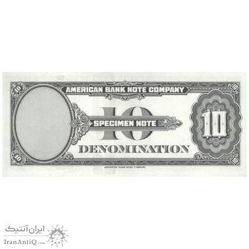 اسکناس 10 دلار 1929 جمهوری فدرال - نمونه - تک - UNC63 - آمریکا