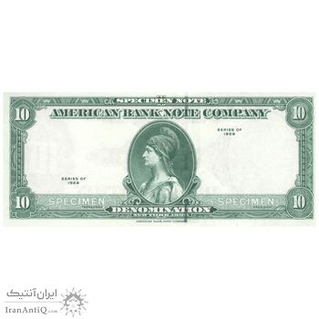 اسکناس 10 دلار 1929 جمهوری فدرال - نمونه - تک - UNC63 - آمریکا
