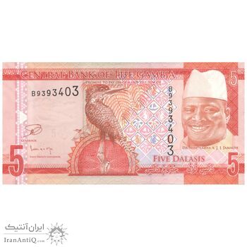 اسکناس 5 دالاسی بدون تاریخ (2015) جمهوری - تک - UNC65 - گامبیا