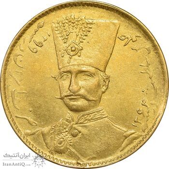 سکه طلا 1 تومان 1299 - MS61 - ناصرالدین شاه