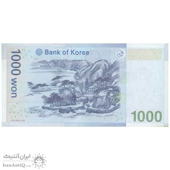 اسکناس 1000 وون بدون تاریخ (2007) جمهوری - تک - AU50 - کره جنوبی