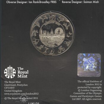 سکه 5 پوند 2012 الیزابت دوم - المپیک لندن - MS68 - انگلستان