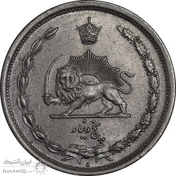 سکه 5 دینار 1310 نیکل - MS63 - رضا شاه
