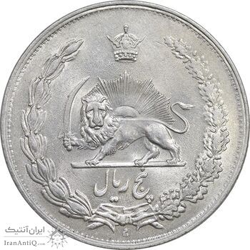 سکه 5 ریال 1311 - AU58 - رضا شاه