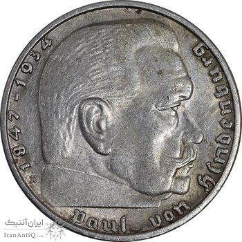 سکه 2 رایش مارک 1939E رایش سوم - MS60 - آلمان