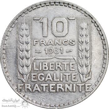 سکه 10 فرانک 1931 جمهوری سوم - AU - cleaned - فرانسه