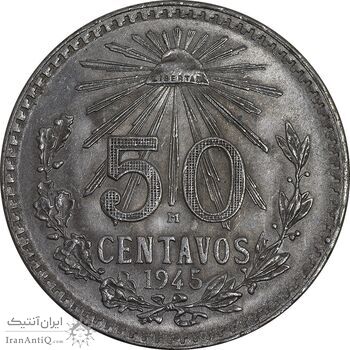 سکه 50 سنتاوو 1945 ایالات متحده - MS62 - مکزیک