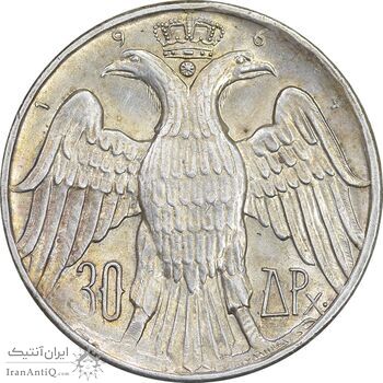 مدال یادبود 30 دراخما 1964 ازدواج سلطنتی کنستانتین دوم - MS62 - یونان